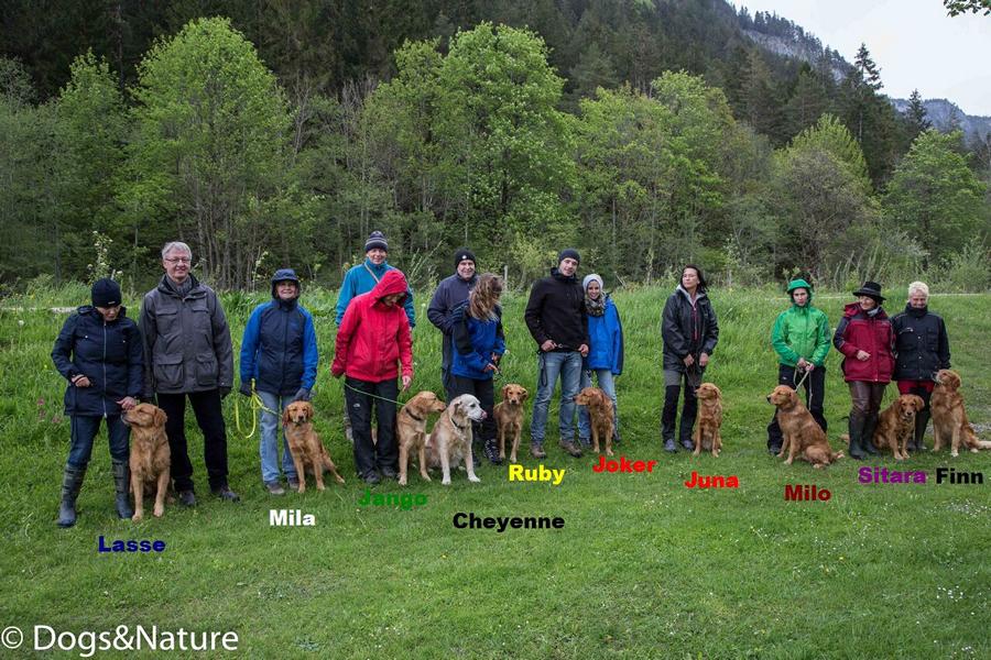 Gruppenfoto mit Namen